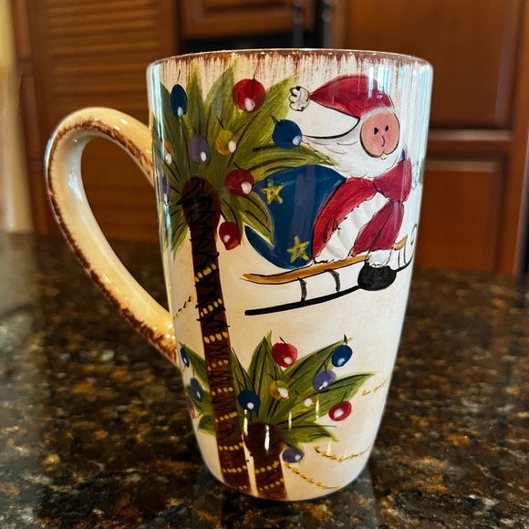 Tropical Palm Tree Tall Christmas Mug-Fiji Christmas - Picture 4 of 6